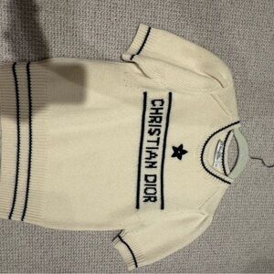 Christian Dior Cream Knit Sweater